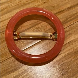 Cult Gaia rose and gold barrette hair piece